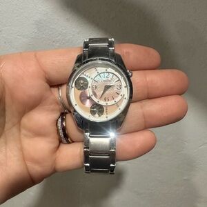 Fossil Silver Skeleton Watch with Stainless Steel Band